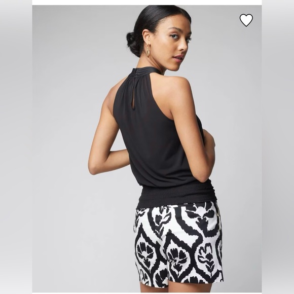 WHBM Cross-Front Matte Jersey Halter - Picture 3 of 8